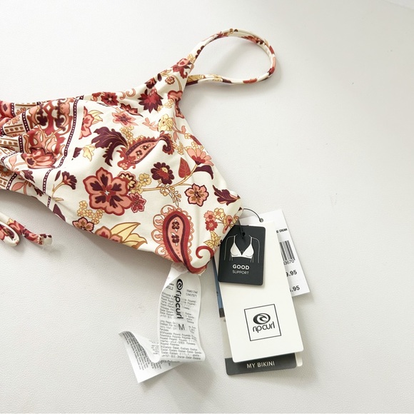 NEW Rip Curl Desert Dawn Bralette Paisley Floral Bikini Swimsuit Top Medium (M) - Picture 5 of 7